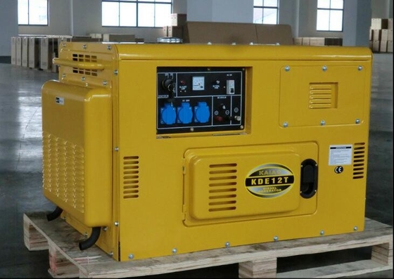 KDE12T Air Cooled Silent Diesel Generator , Silent Power Generator Portable