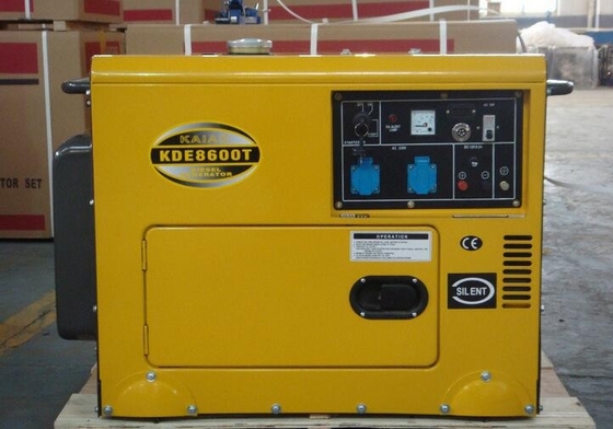 Customized 6kva Silent Residential Diesel Standby Generator Low Fuel Consumption