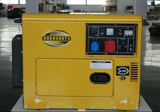 5kva Silent Running Diesel Generators , Soundproof Diesel Generator For Home