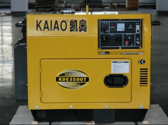Single Phase 3kva Silent Diesel Generator , Portable Quiet Diesel Generator