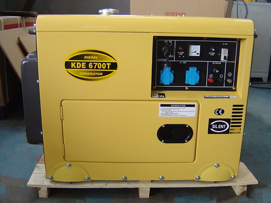 220 Volt 22A Sound Proof Diesel Generator With Single Cylinder Four Stroke Engine