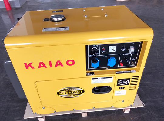 Single Phase Key Start Silent Small Diesel Generators 2KW - 10KW AC KDE6500T