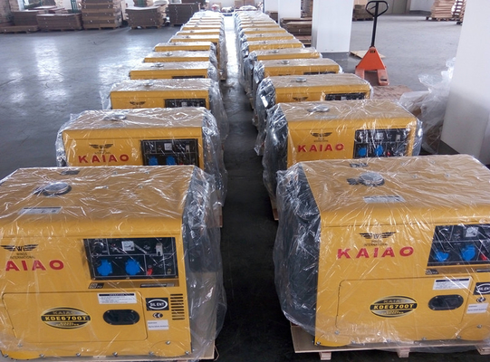 Single Phase Key Start Silent Small Diesel Generators 2KW - 10KW AC KDE6500T
