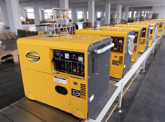 6000W AC Single Phase Double Voltage Small Diesel Generators 12 Months Warranty