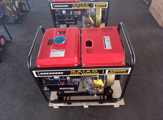 Key Start Open Frame Small Diesel Generators Set , Single Phase Diesel Generator