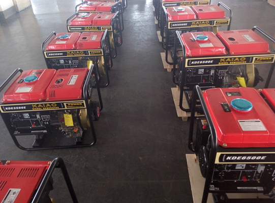 Key Start Open Frame Small Diesel Generators Set , Single Phase Diesel Generator