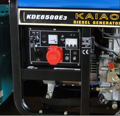 5KVA 3 Phase Portable Small Diesel Generators Set 760 X 515 X 710 mm KDE6500E3