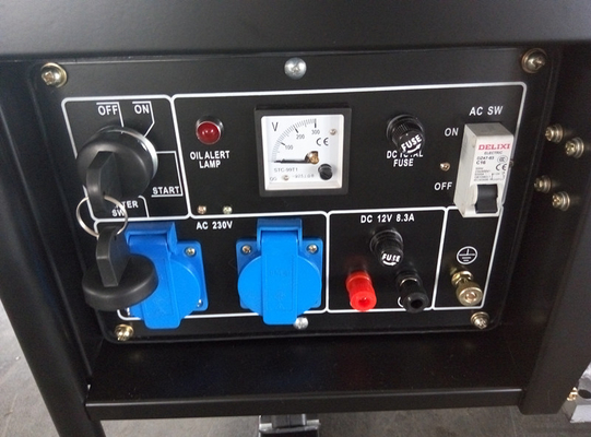 AC Single Phase Open Diesel Generator 3KW Max Power , 640*480*530mm
