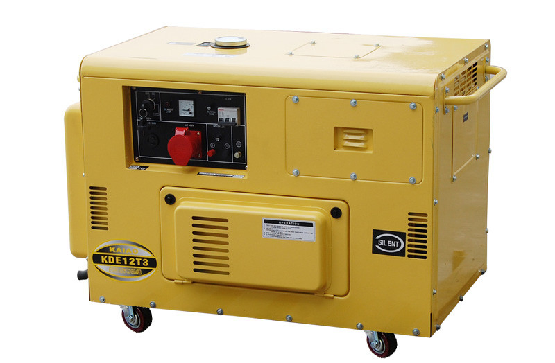 50HZ Triple Phase Small Diesel Generators For Home Backup , 10kva Silent Diesel Generator