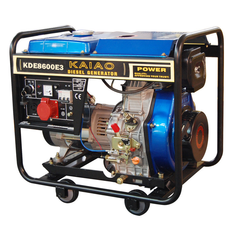 در پنجره باز 6.3Kva دیزل ژنراتور لگد شروع کننده برای کارخانه / نفت در زمینه