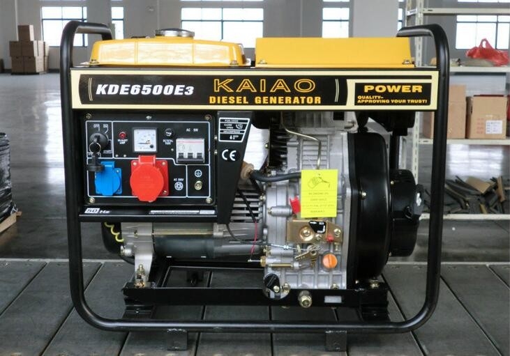5.5kva باز کردن قاب دیزل ژنراتور، 3 فاز ژنراتور دیزل قابل حمل
