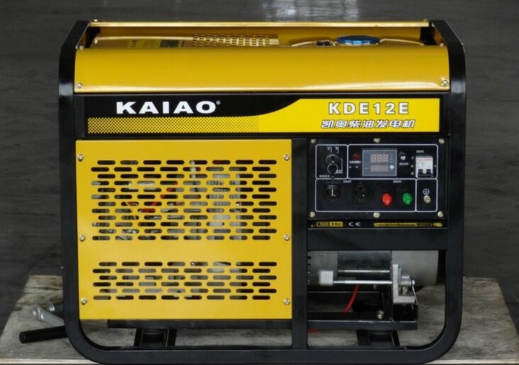 3000 دور در دقیقه دو سیلندر 10KW دیزل ژنراتور، باز نوع دیزل ژنراتور