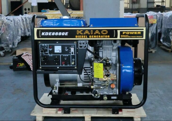 60hz 6kva 3600rpm Open Frame Diesel Generators Recoil Starter For Factory / Construction