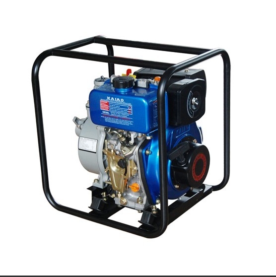 5.5L Fuel Tank 3600 Rpm 4'' Water Pump , High Pressure Diesel Water Pump