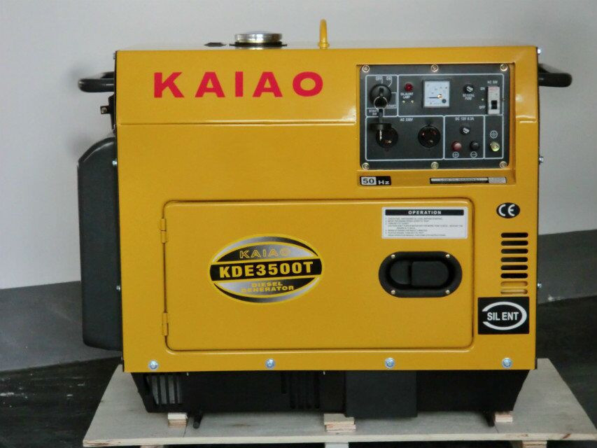 Portable 3KW Silent Diesel Generator With AVR Self-Excited Constant Voltage